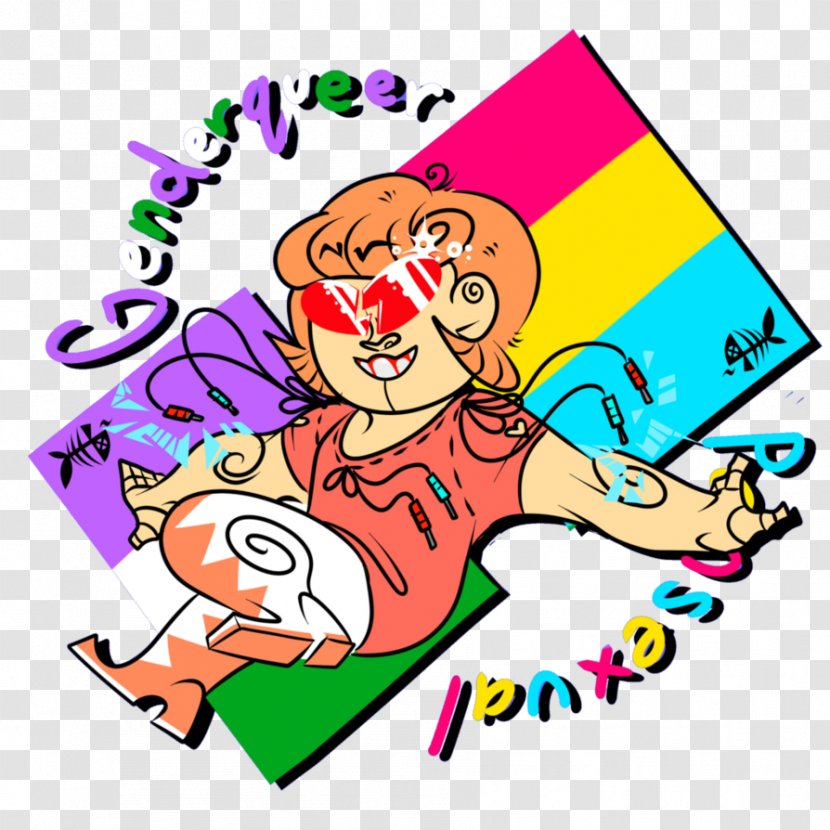 Lack Of Gender Identities Pansexuality Pansexual Pride Flag Queer - Cartoon Transparent PNG