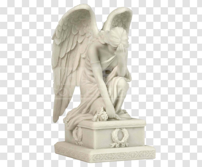 Angel Of Grief Weeping Statue Sculpture Angels - Supernatural Creature Transparent PNG