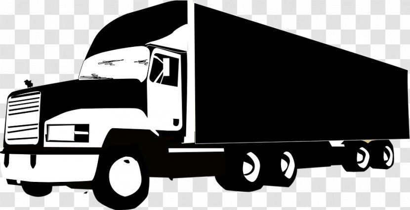 Pickup Truck Thames Trader Semi-trailer Car - Mode Of Transport - Lkwschwarzweiss Transparent PNG