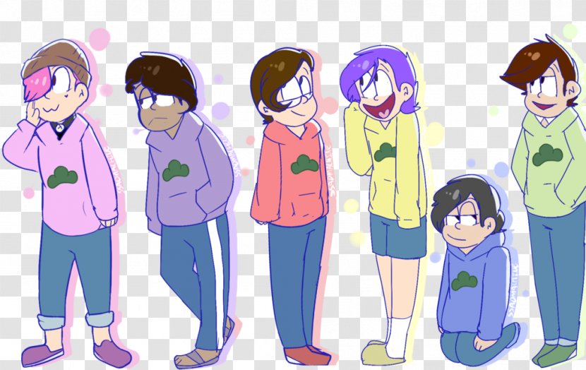 Osomatsu-kun Art Drawing Style - Heart - Flower Transparent PNG