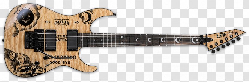 ESP LTD KH-202 Guitars Ouija Kirk Hammett Signature Series KH-602 - Bolton Neck - Guitar Transparent PNG