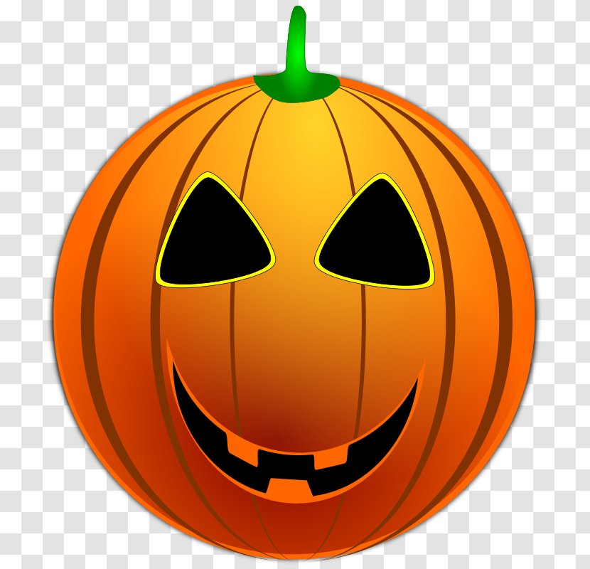Pumpkin Jack Clip Art Jack-o'-lantern Openclipart Halloween - Smile Transparent PNG