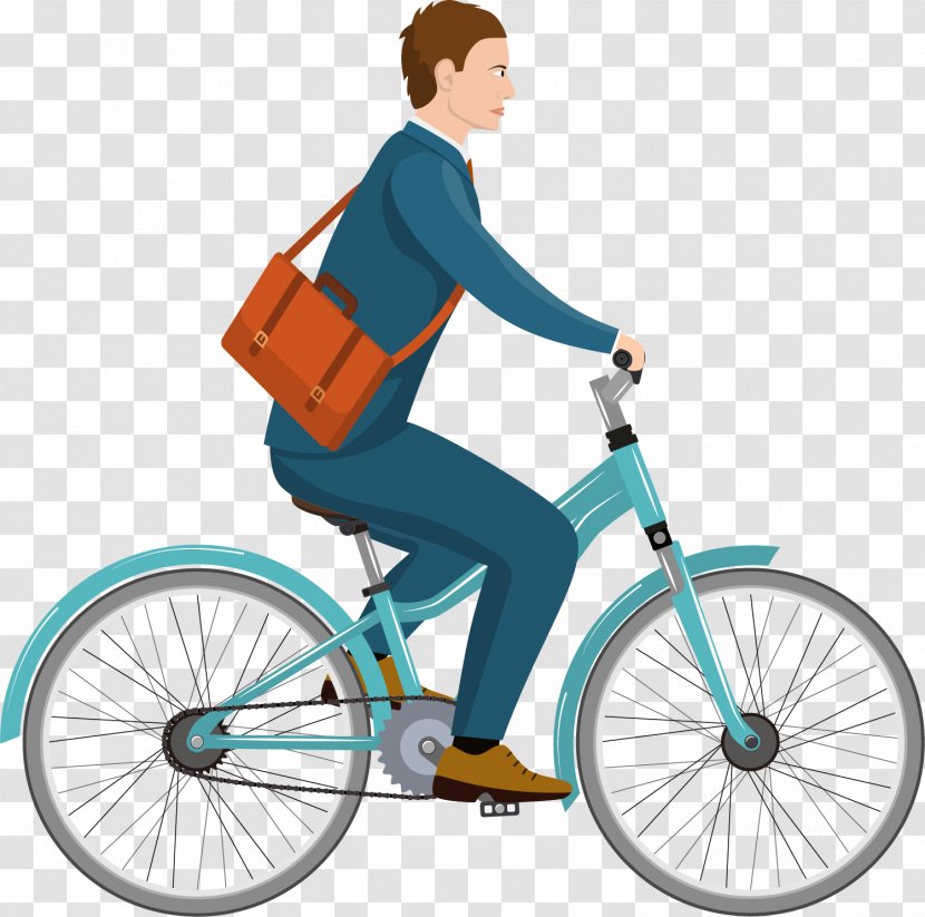 Whistler Bicycle Bills Cycling Giant Bicycles - Blue - Cartoon Man Transparent PNG