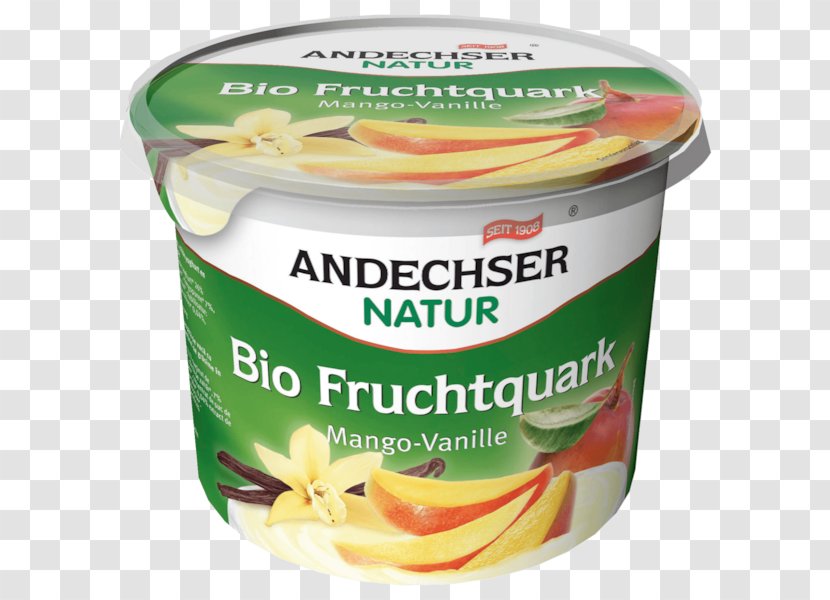 Organic Food Andechser Molkerei Scheitz GmbH Quark - Diet - Mango Pudding Transparent PNG