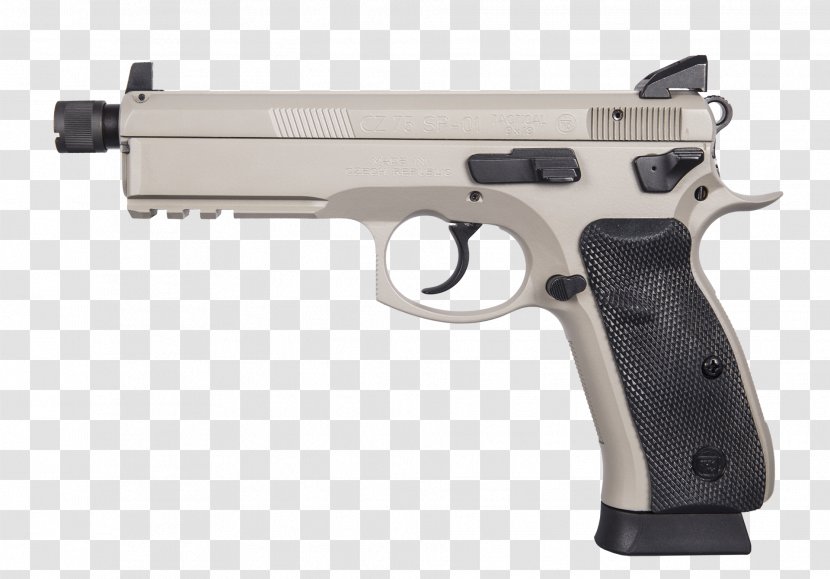 CZ 75 SP-01手枪 Česká Zbrojovka Uherský Brod 9×19mm Parabellum Pistol - Gun - Weapon Transparent PNG