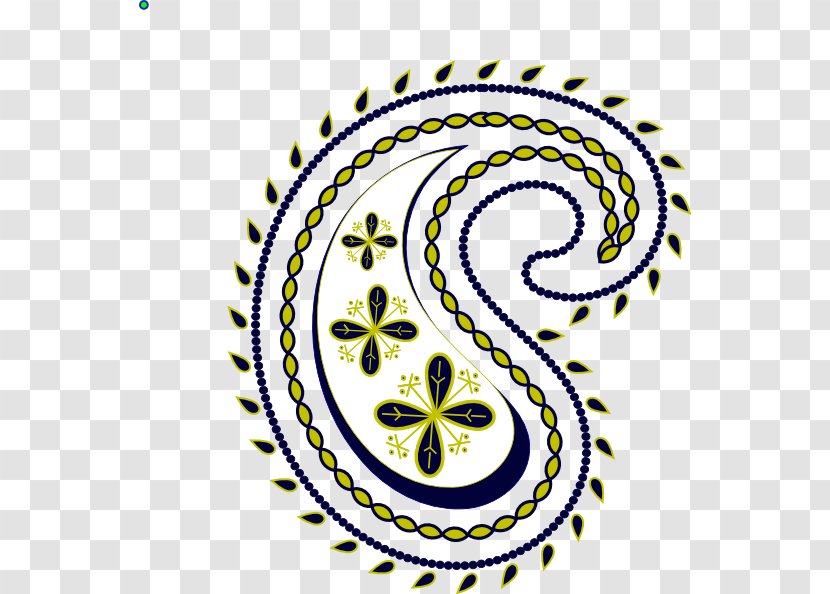 Paisley Clip Art - Yellow Transparent PNG