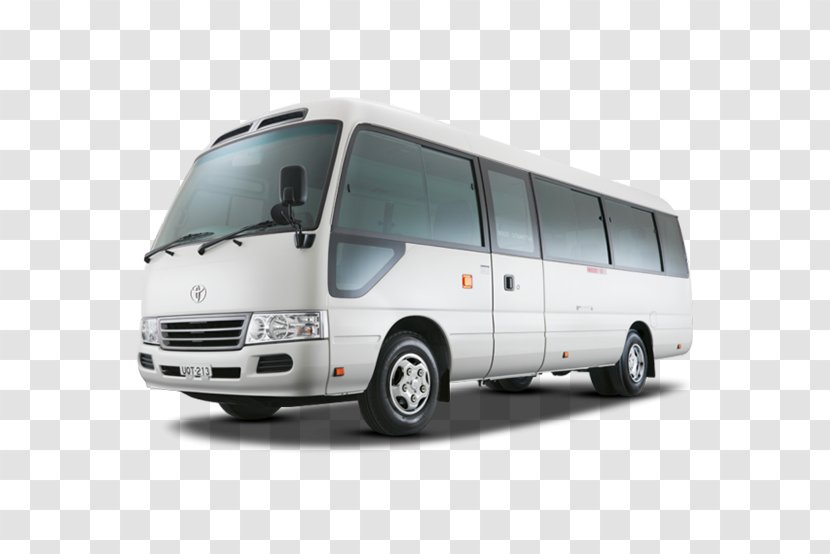 Airport Bus Toyota Coaster HiAce Car - Hotel Transparent PNG