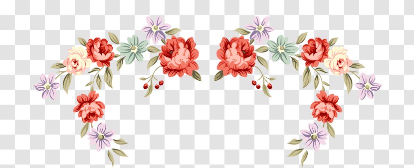 Euclidean Vector - Flower Bouquet - Rose Pattern Frame Transparent PNG