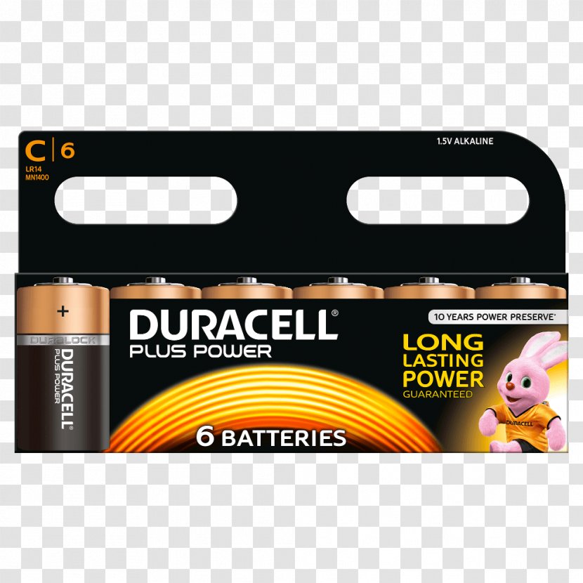 Alkaline Battery Electric Duracell AA - Orange - Pack Transparent PNG