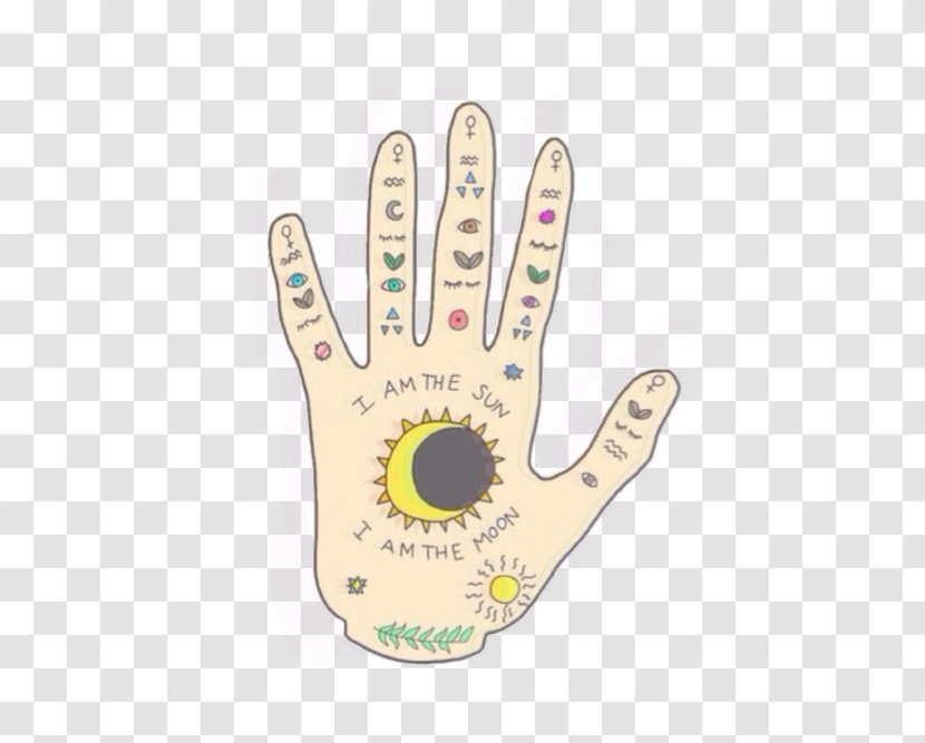 Drawing Hand Palmistry Sticker Transparent PNG
