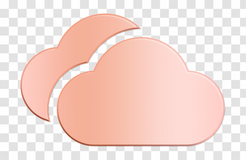 Cloud Icon Forecast Rain - Nose - Material Property Heart Transparent PNG