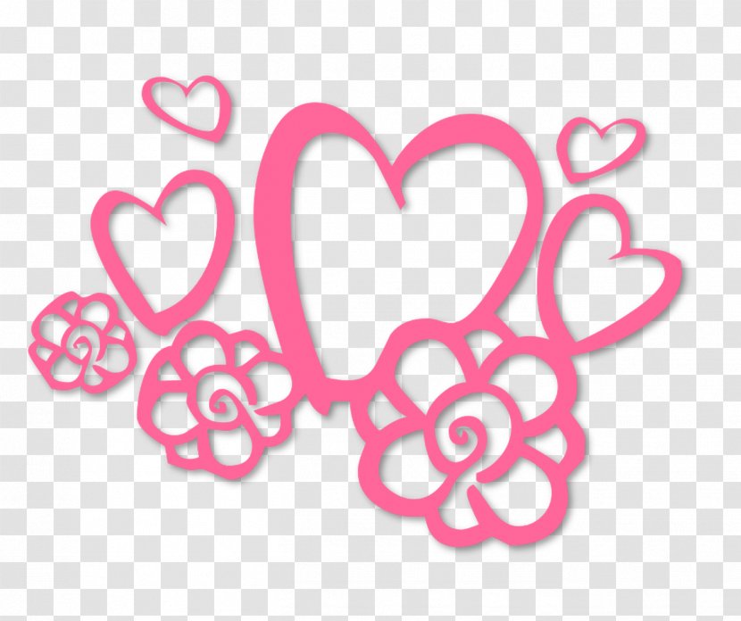 Stencil Pattern Design Valentine's Day Heart - Tree - Frame Transparent PNG