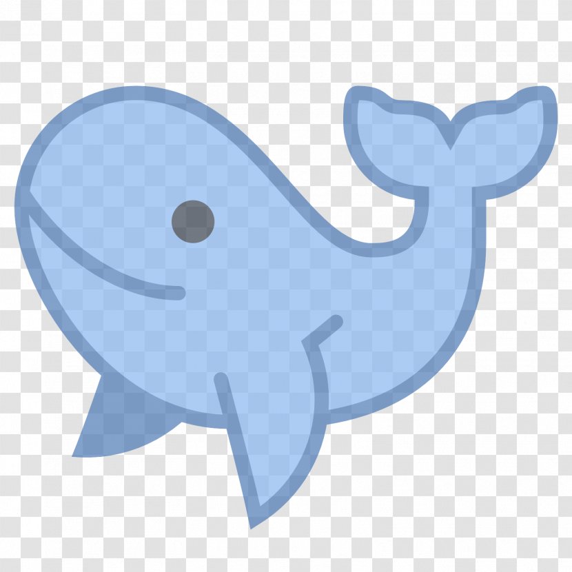 Cartoon Marine Mammal Blue Whale Azure - Fish Transparent PNG