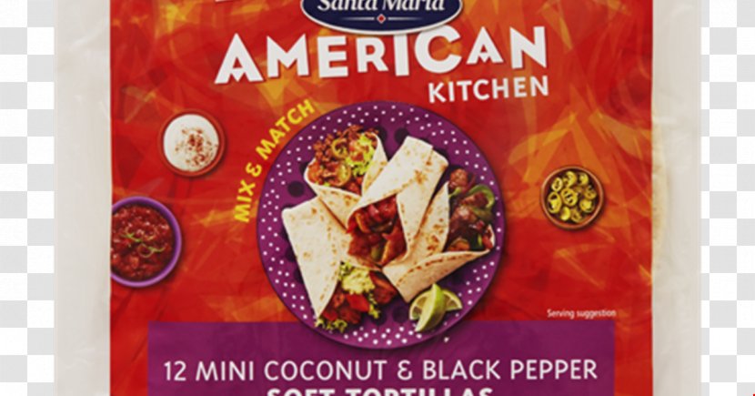Vegetarian Cuisine Latin American Wrap Mexican Taco - Flour Transparent PNG