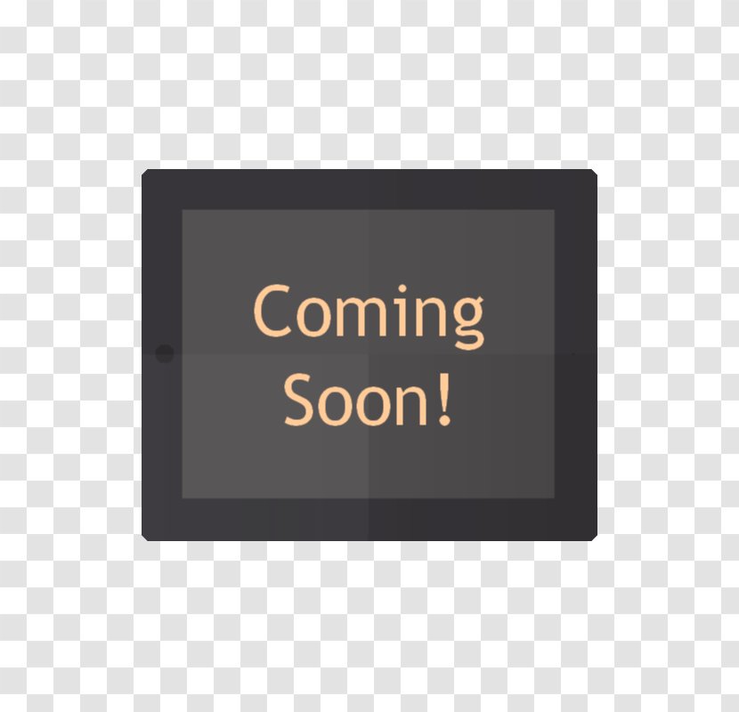 Logo Brand Rectangle Multimedia Font - Coming Soon Transparent PNG