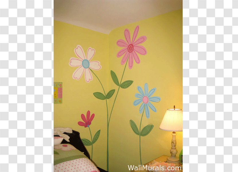 Mural Wall Decal Bedroom - Silhouette - Flower Transparent PNG
