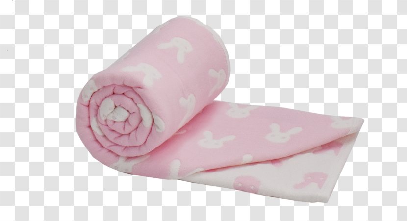 Living Textiles 75x100cm Muslin Jacquard Bunny Print Blanket Product White Pink - M Transparent PNG