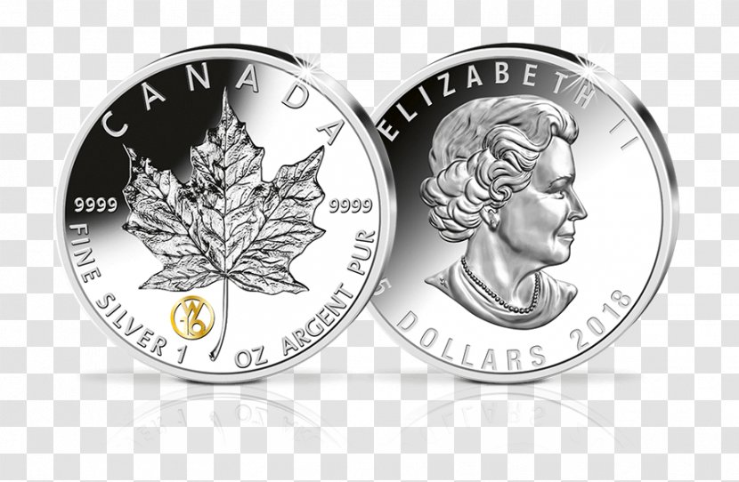 Commemorative Coin Silver Canadian Gold Maple Leaf Canada Transparent PNG