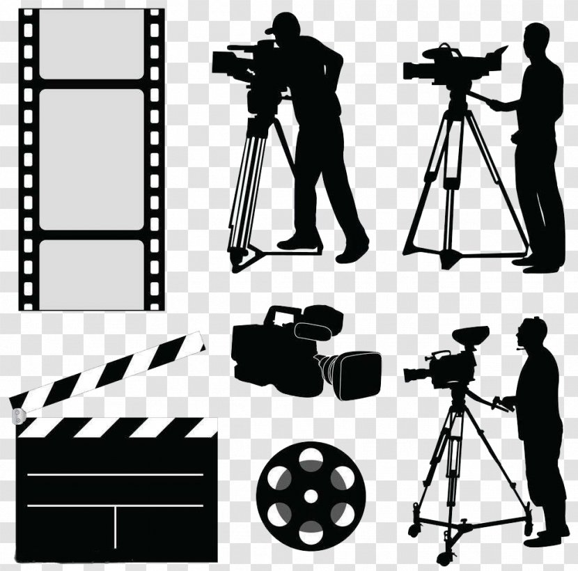 Camera Operator Photography Clip Art - Accessory - Video Equipment Silhouette Transparent PNG