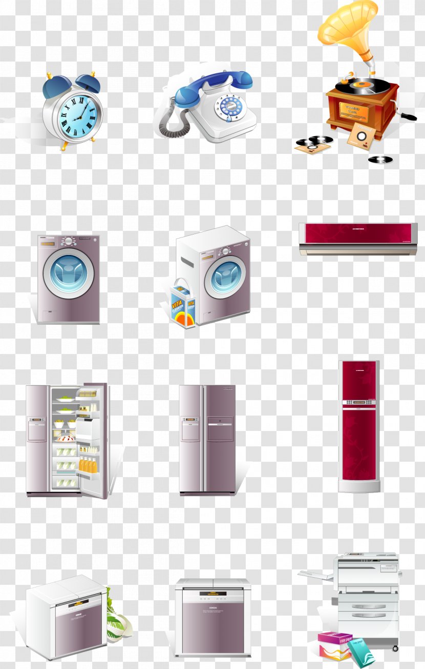 Home Appliance Clip Art - Small - Vector Phone Transparent PNG