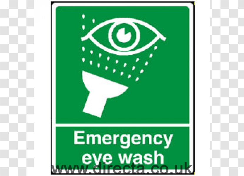 Eyewash Station Emergency Sign First Aid Supplies - Text - Eye Wash Transparent PNG
