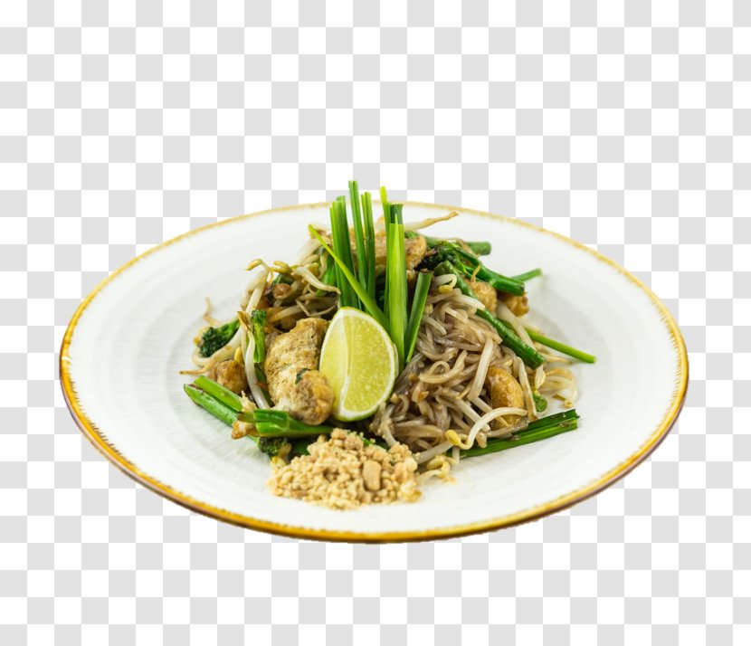 Thai Cuisine Pad Chinese Dish Asian - Vegetarian - Chives Stir Fry Transparent PNG