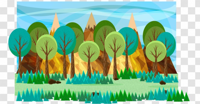 Graphic Design Forest - Plant - Cartoon Transparent PNG