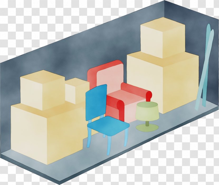 Watercolor Cartoon - Bedroom - Diagram Architecture Transparent PNG