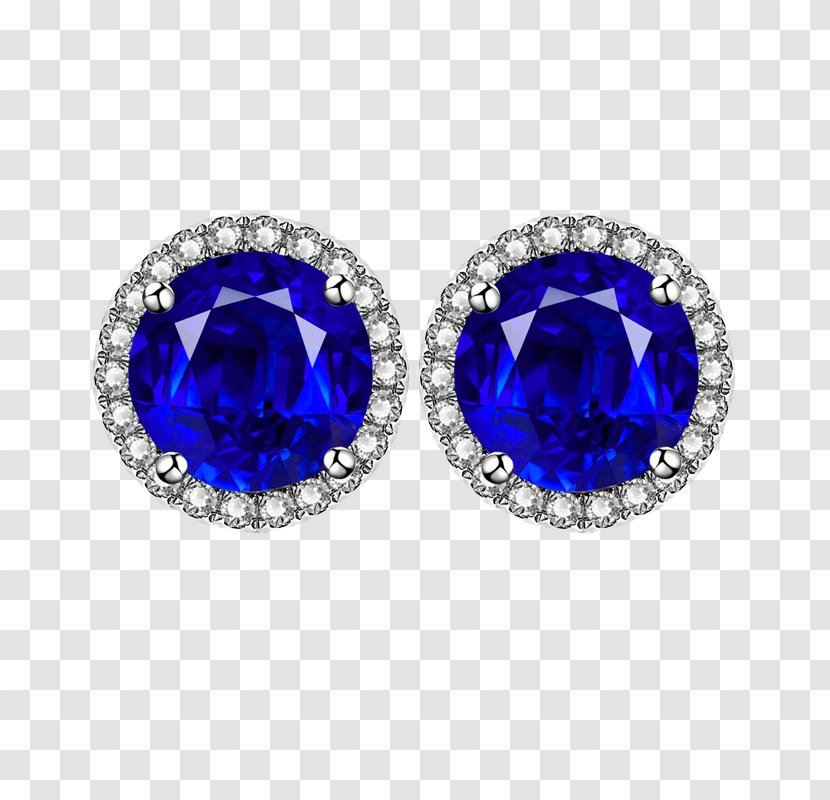 Earring Sapphire Diamond Jewellery - Stock Photography - Earrings Transparent PNG