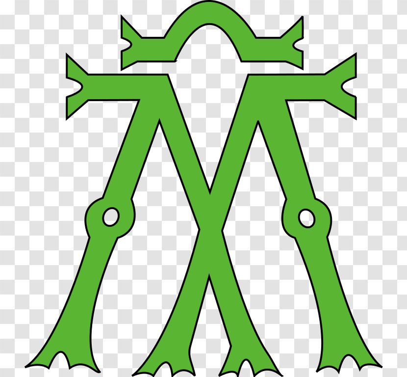 Binche Mariemont, Belgium Marriage Archduke Monogram - Leaf - D Transparent PNG
