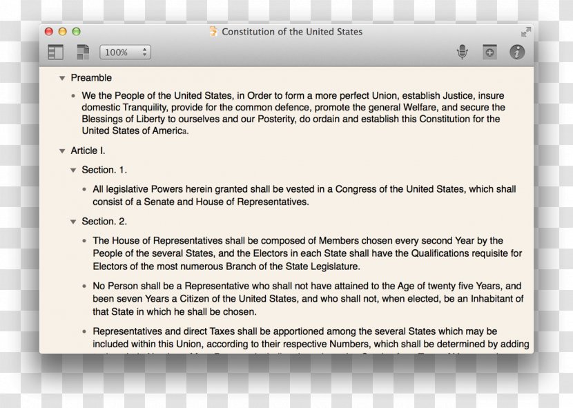 Paper Document Media Screenshot Font - Constitution Transparent PNG