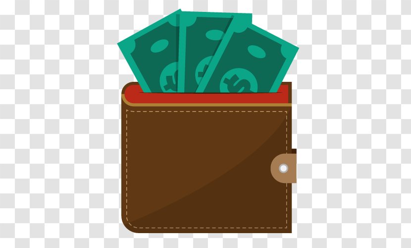 Wallet Money Leather Cash - Product Design - Vector Transparent PNG