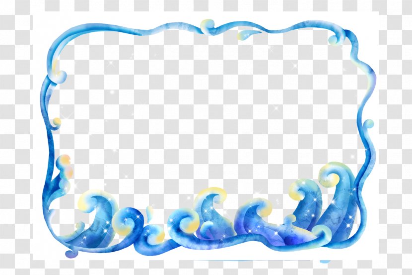 Download Clip Art - Area - Waves Border Transparent PNG