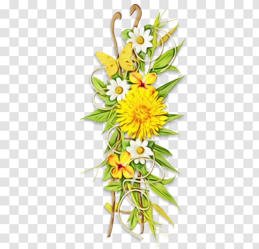 Floral Design - Yellow - Petal Flowering Plant Transparent PNG