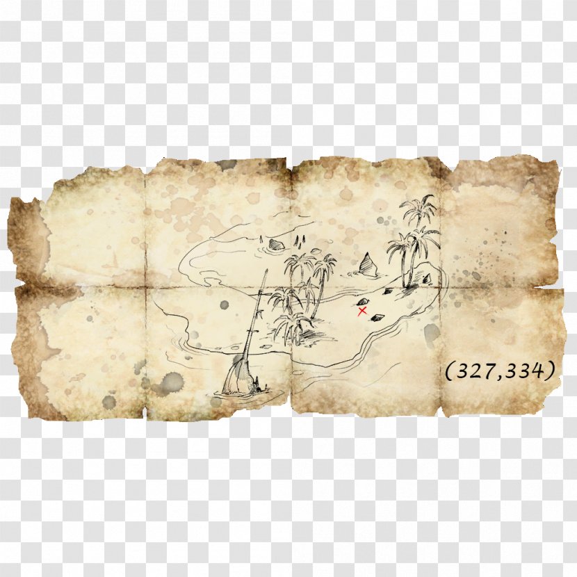 Assassin's Creed IV: Black Flag Treasure Map Xbox 360 - Heart Transparent PNG