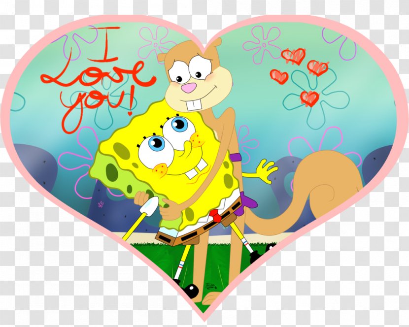 Sandy Cheeks T-shirt Hug The SpongeBob SquarePants Movie Art - Tree - Lovers Card Transparent PNG