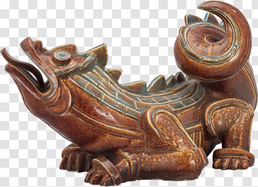 Ceramic Art Sculpture Statue - Dragon Animal Material Free To Pull Transparent PNG