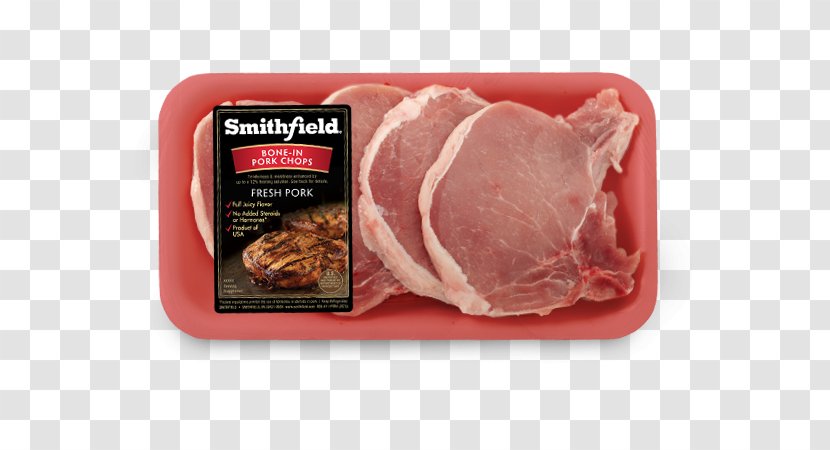 Ham Back Bacon Pork Chop Recipe - Frame - Cutlet Transparent PNG