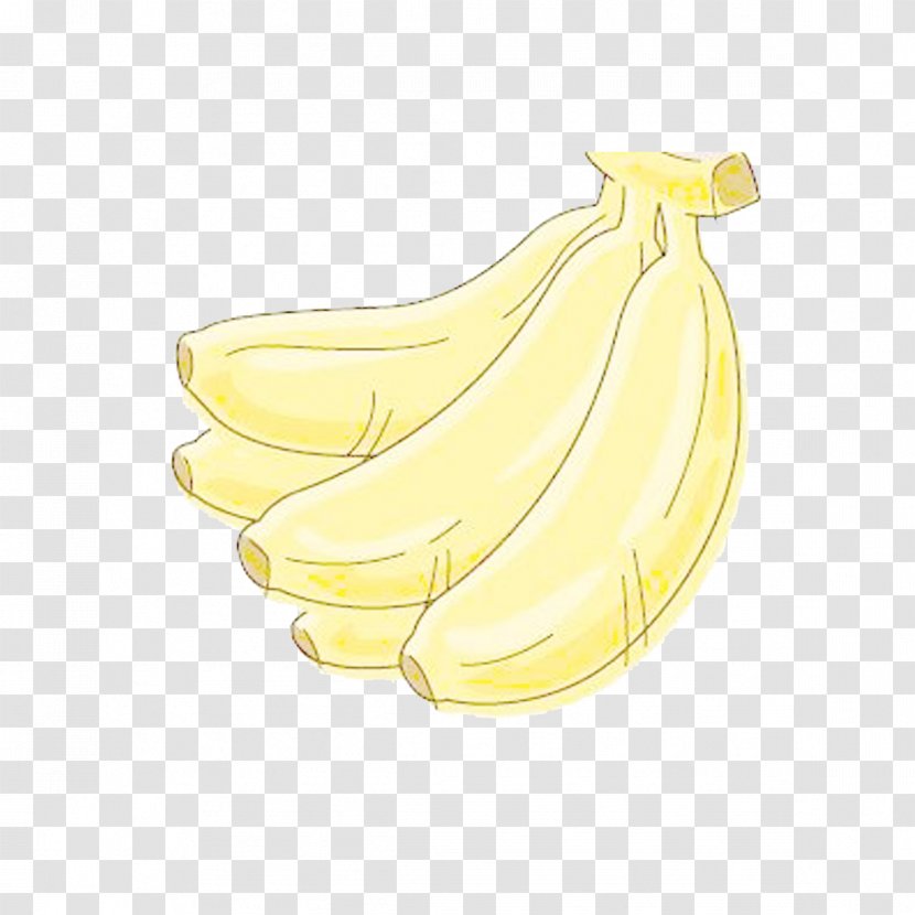Banana Cartoon Yellow Illustration - Plant - Drawing Bananas Transparent PNG