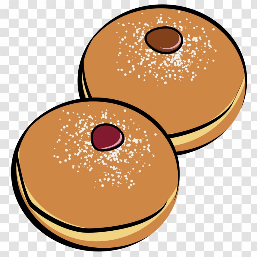 Donuts Sufganiyah Hanukkah Gelt Clip Art - Biscuit Transparent PNG