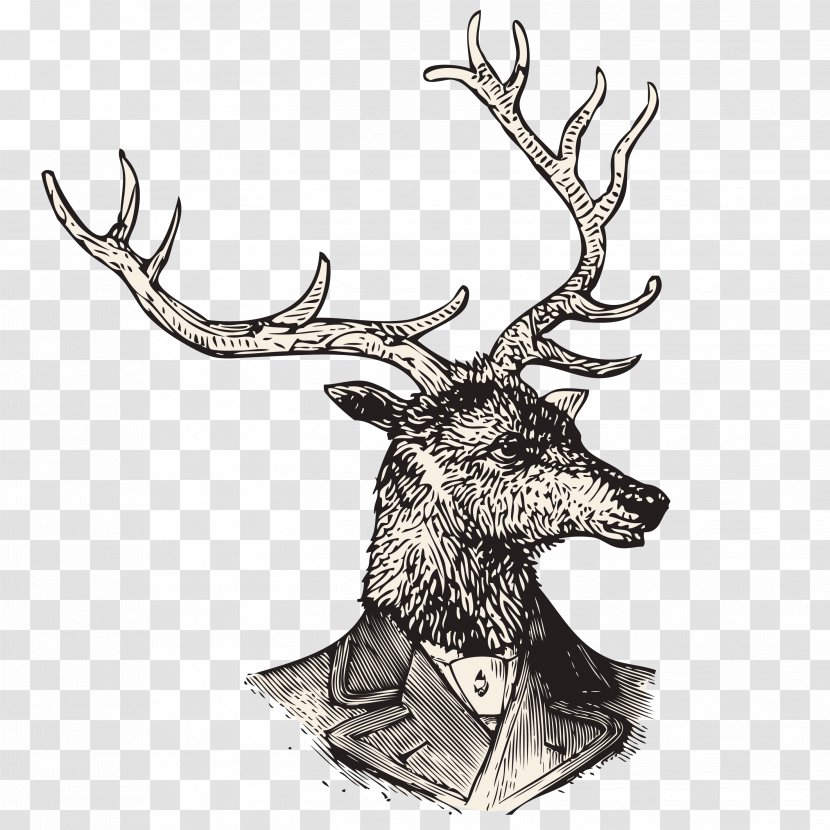 Photography Mask - Art - Hand-painted Deer Transparent PNG