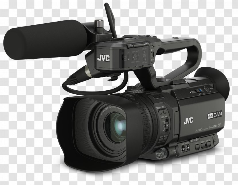 4K Resolution Camcorder JVC GY-HM200 Professional Video Camera - Jvc Gyhm200 Transparent PNG