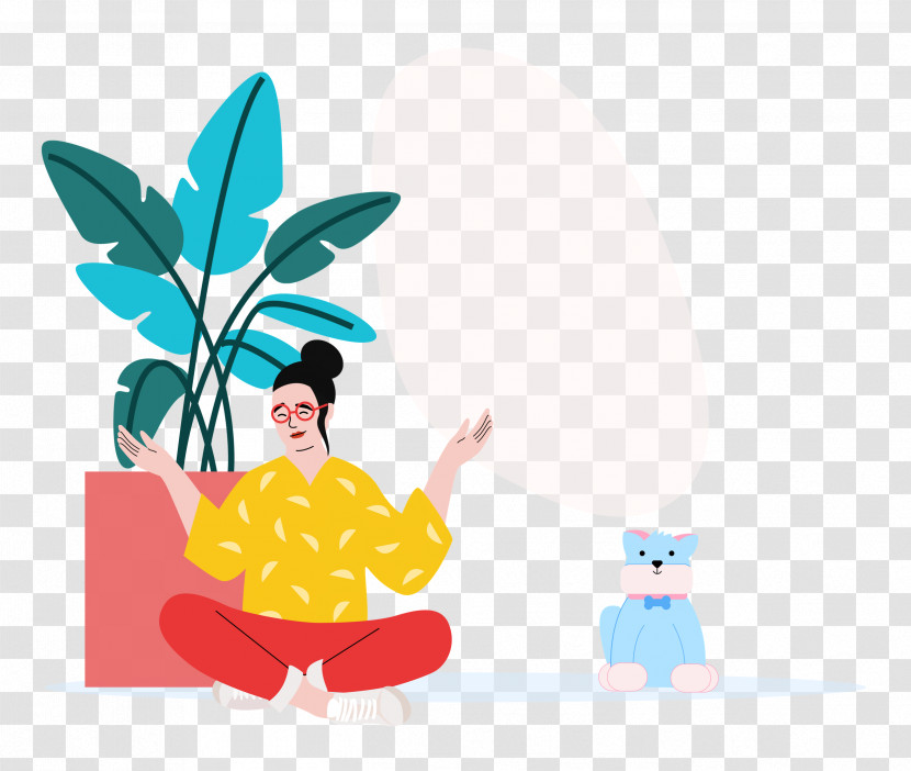 Happy Life Alone Time Transparent PNG