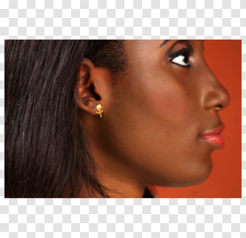 Earring Chin Close-up - Jaw - Emmy Transparent PNG
