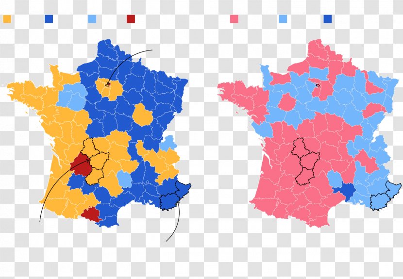 France French Presidential Election, 2017 Vector Map - Emmanuel Macron Transparent PNG