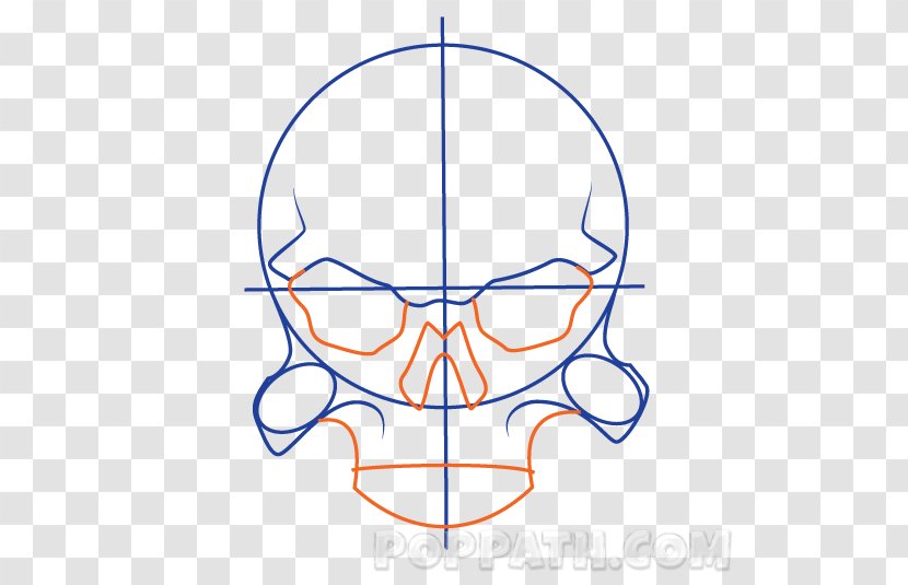Nose Line Art Point Angle Clip - Skull Military Transparent PNG