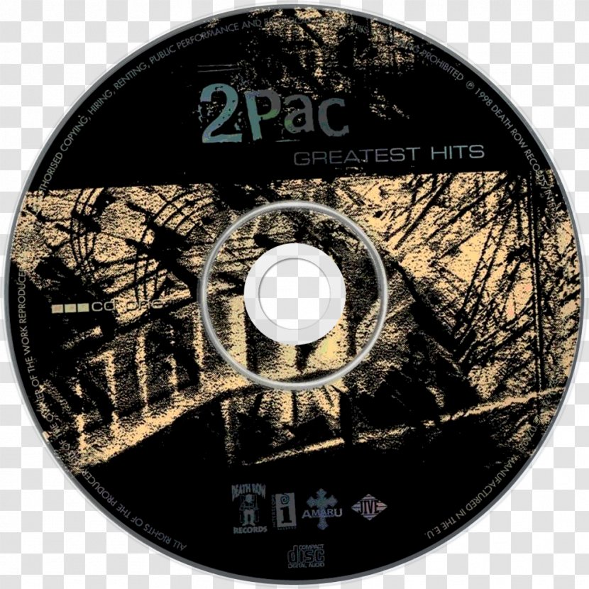 Greatest Hits Album Compact Disc Death Row Records - Silhouette - Tupac Transparent PNG