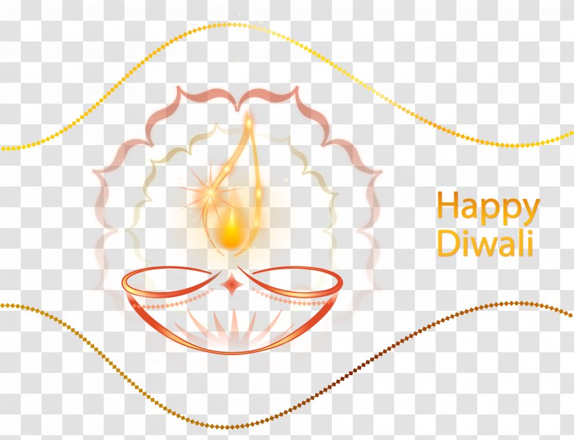 Diwali Candle Clip Art - Flower - Happy Decoration Clipart Image Transparent PNG
