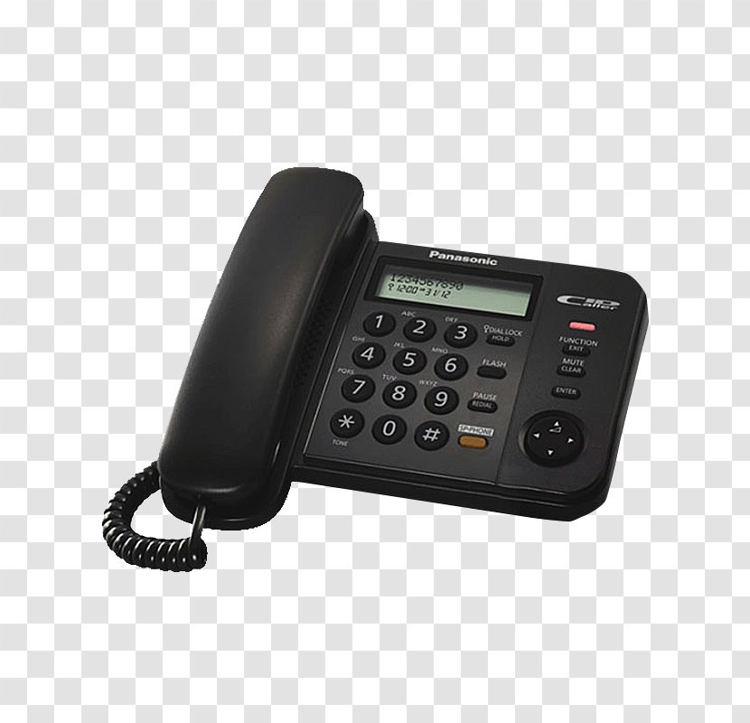 Panasonic KX-TS580FXB Telephone Speakerphone KX-TS520FX - Kxts520fx - Automatic Redial Transparent PNG