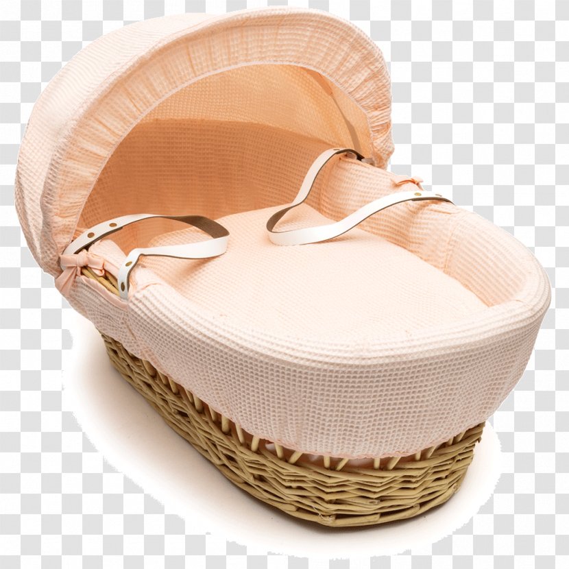 Wicker Basket Bassinet Infant Mattress - Dimple - Apricot Transparent PNG